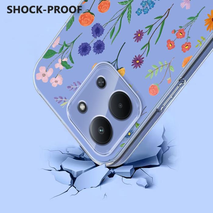Bild 3,  Xiaomi Redmi 15C Skal Med Tryck Blommor