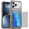  iPhone 17 Pro Max Skal Kickstand Med Kortfack Tonad Svart