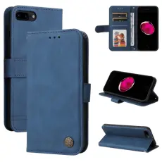  iPhone 7/8/SE Fodral Skin Touch Bl&aring;