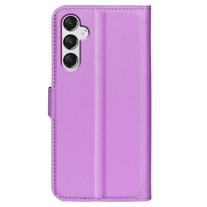 Bild 6,  Samsung Galaxy A25 5G Fodral Litchi Läder Lila