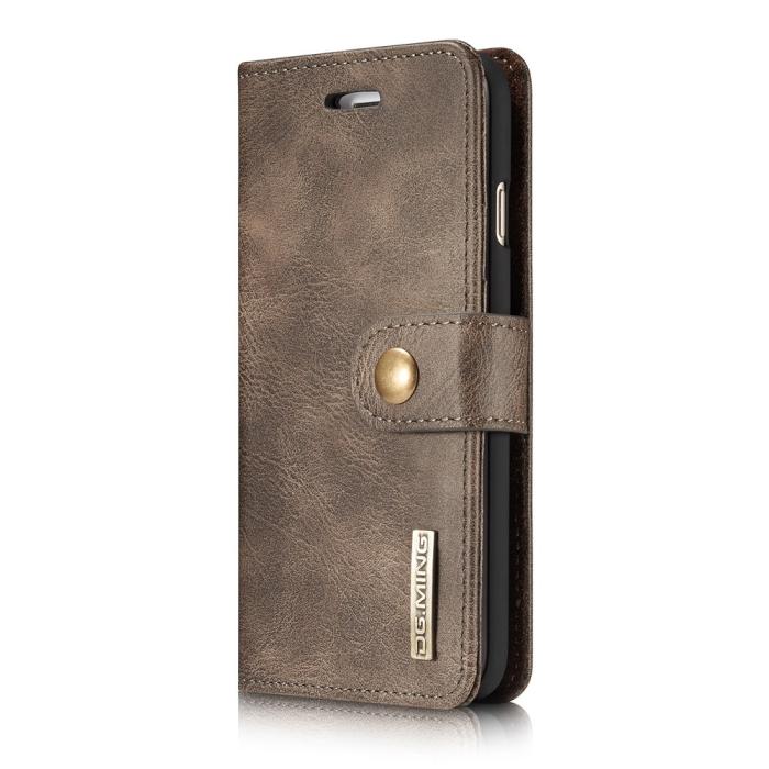Bild 3, DG.MING iPhone 7/8/SE (2020/2022) - DG.MING Magnetskal/Plånboksfodral - Grå