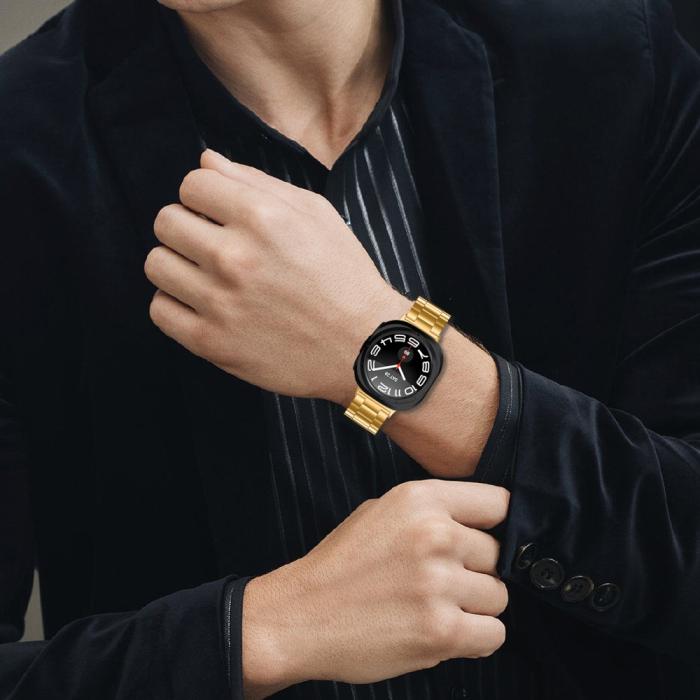Bild 4,  Galaxy Watch Ultra (2025) / 47 mm Klockarmband Rostfritt Stål Guld