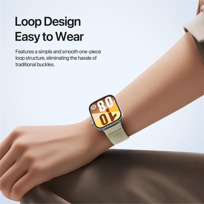 Bild 5, DUX DUCIS DUX DUCIS Huawei Watch Fit 4 Pro/4/3 Armband Nylon Loop Starlight