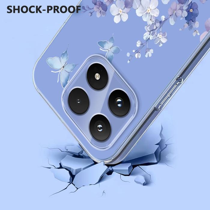 Bild 2,  Xiaomi 17 Skal TPU Blommor Violer