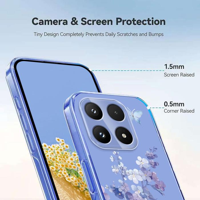 Bild 3,  Xiaomi 17 Skal TPU Blommor Violer