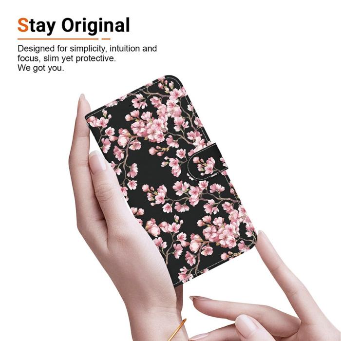 Bild 4,  Samsung Galaxy A27 5G Fodral Läder Blommor Rosa