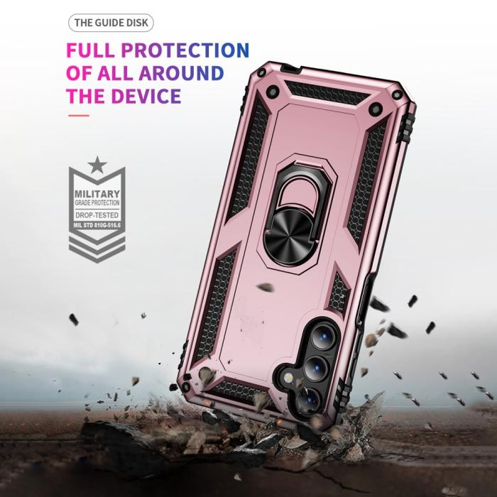 Bild 4,  Samsung Galaxy A15 5G Skal Armor Ring Hybrid Roséguld