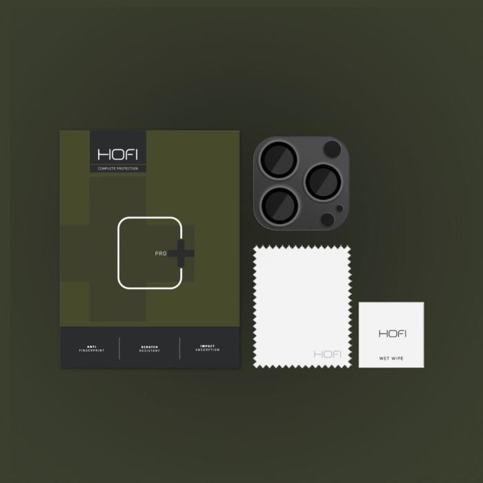 Bild 2, HOFI HOFI iPhone 14 Pro / 14 Pro Max Linsskydd FullCam Pro+ Svart