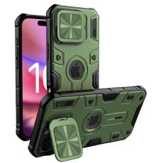 NILLKIN NILLKIN iPhone 16 Pro Max Skal Camshield Armor Gr&ouml;n