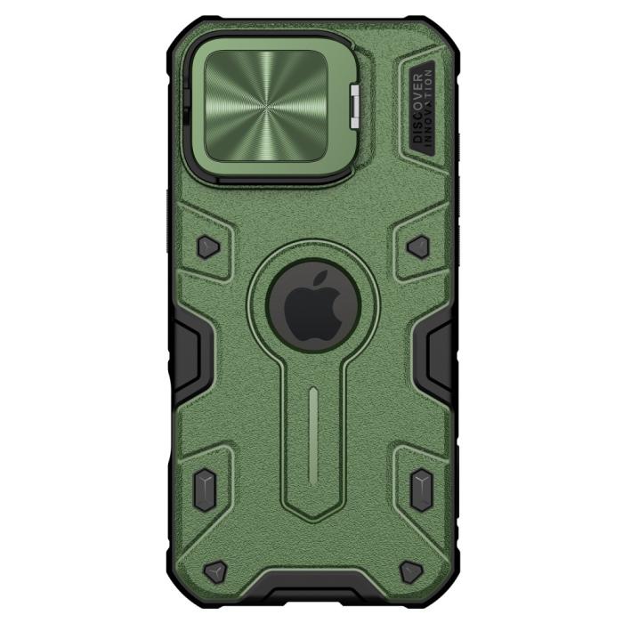 Bild 2, NILLKIN NILLKIN iPhone 16 Pro Max Skal Camshield Armor Grön