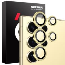 NORTHJO NORTHJO Galaxy S25 Ultra Linsskydd H&auml;rdat Glas Guld