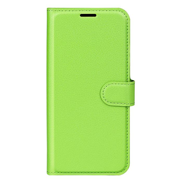 Bild 5,  Samsung Galaxy S25 Fodral Litchi Läder Grön