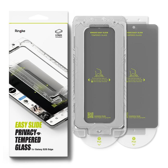 Bild 3, Ringke Ringke Galaxy S25 Edge 2-PACK Easy Slide Skärmskydd Privacy