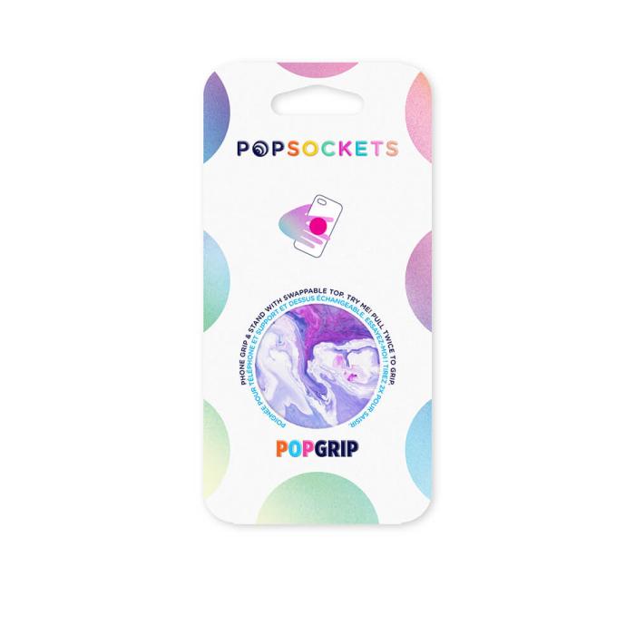 Bild 2, PopSockets PopSockets Avtagbart Grip med Ställfunktion Lavender Flow