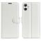  Samsung Galaxy A07 Fodral Litchi Läder Vit