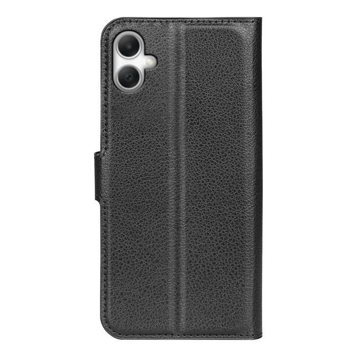 Bild 6,  Samsung Galaxy A07 Fodral Litchi Läder Svart