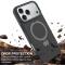  iPhone 17 Pro Max Skal MagSafe Kickstand Hybrid Svart