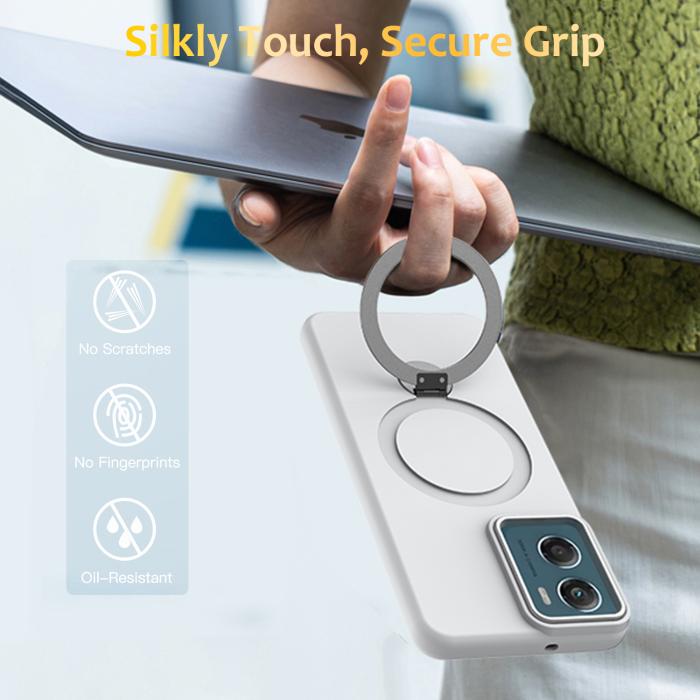 Bild 2,  Motorola Moto G06/G06 Power Skal MagSafe Kickstand Hybrid Vit