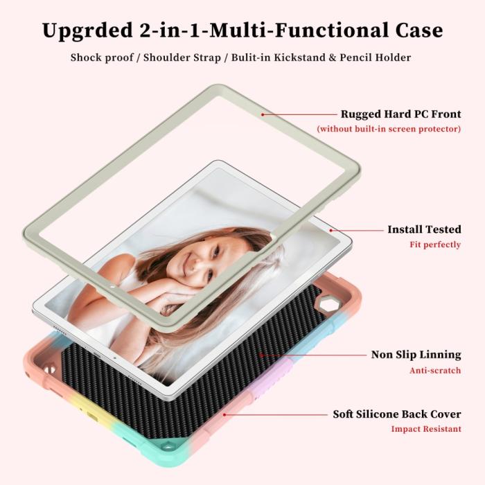 Bild 3,  Samsung Galaxy Tab A9 Plus Fodral Butterfly Shockproof Hybrid