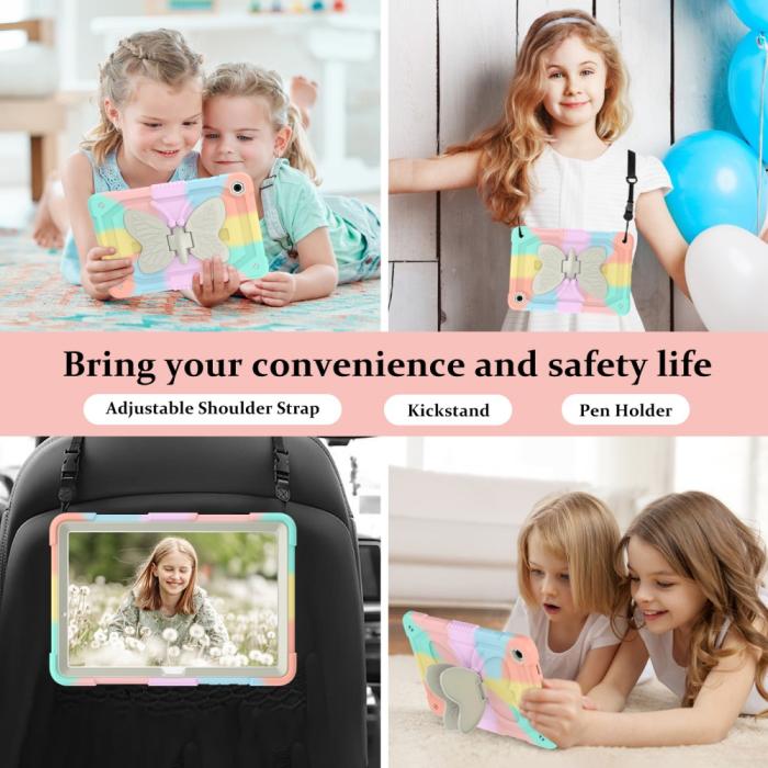 Bild 5,  Samsung Galaxy Tab A9 Plus Fodral Butterfly Shockproof Hybrid