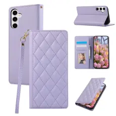  Samsung Galaxy S26 Plus Fodral RFID Rhombus L&auml;der Lila