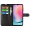 Samsung Galaxy A16 Fodral Litchi Läder Svart