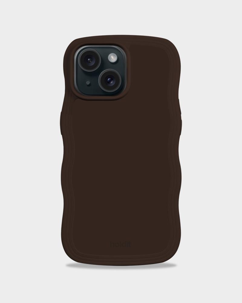 holdit holdit iPhone 15 / 14 / 13 Skal Wavy Chocolate