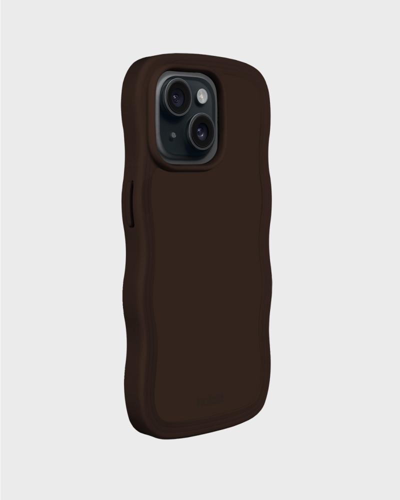 holdit holdit iPhone 15 / 14 / 13 Skal Wavy Chocolate