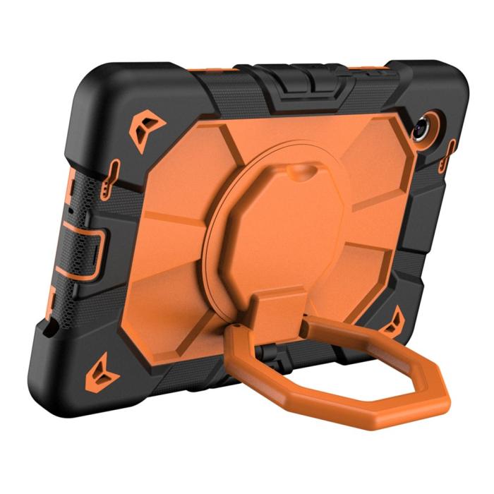 Bild 3,  Galaxy Tab A11 Plus Skal Kickstand Shockproof Svart / Orange