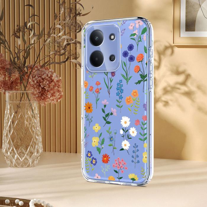 Bild 5,  Xiaomi Redmi 15C Skal Med Tryck Blommor