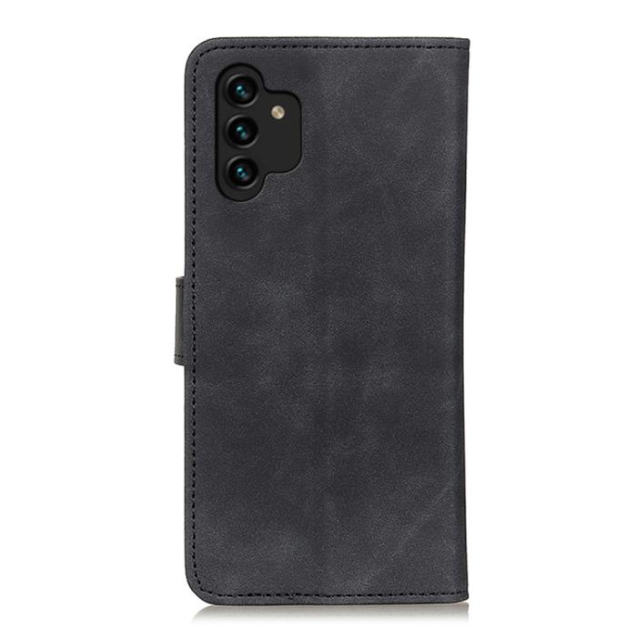 Bild 3, KHAZNEH KHAZNEH Samsung Galaxy A13 4G Fodral Retro Läder Svart