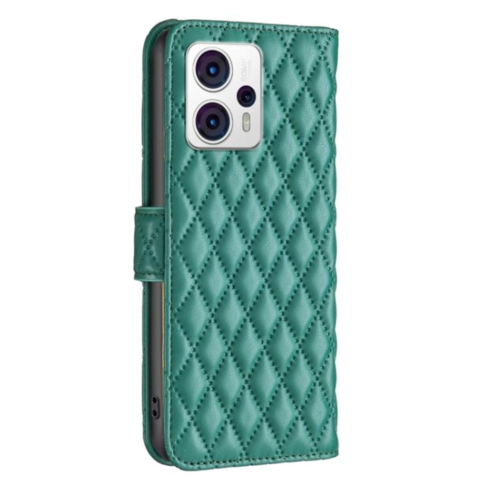 Bild 3,  Motorola Moto G13 / G23 / G53 5G Fodral Diamond Grön