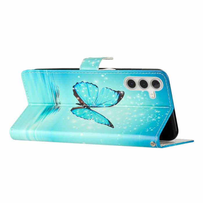 Bild 3,  Samsung Galaxy S25 Plus Fodral Med Tryck Blå Fjäril