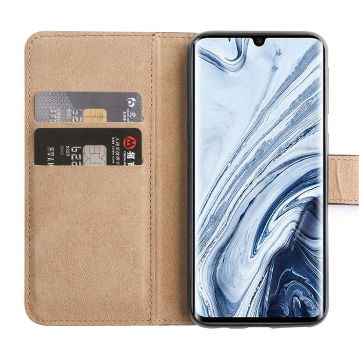 Bild 2,  Xiaomi Redmi Note 8T - Plånboksfodral I Äkta Läder - Grön