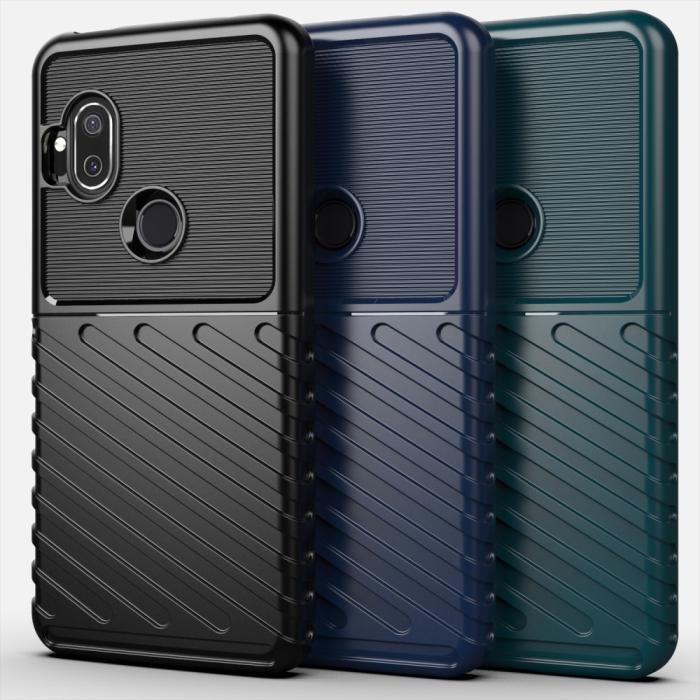 Bild 3,  Motorola One Hyper - Twill Textur Skal - Svart