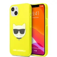 Karl Lagerfeld Karl Lagerfeld iPhone 13 Skal TPU Choupette Fluorescent Gul