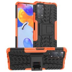  Xiaomi Redmi Note 11 Pro 5G Skal St&ouml;tt&aring;ligt med St&ouml;d Orange