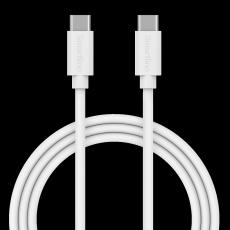 Smartline Smartline 2m 3A USB-C - USB-C Laddningskabel Vit