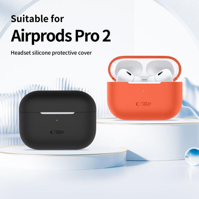 Bild 3, Tech-Protect Tech-Protect AirPods Pro 1/2 Skal Silikon Dusty Pink