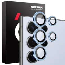 NORTHJO NORTHJO Galaxy S25 Ultra Linsskydd H&auml;rdat Glas Bl&aring;