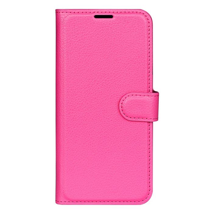 Bild 5,  Samsung Galaxy S25 Fodral Litchi Läder Rosa
