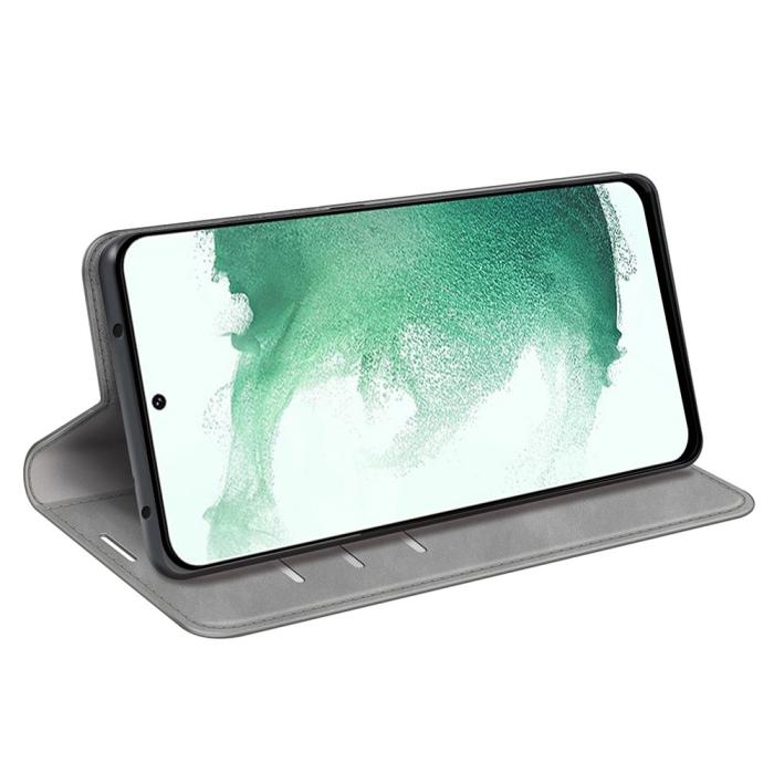 Bild 3,  Samsung Galaxy S23 Plus Flip Fodral Skin Touch Grå