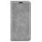  iPhone 16 Pro Fodral Flip Läder Grå