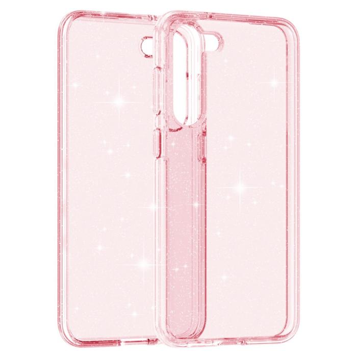 Bild 3,  Samsung Galaxy S23 Skal Glitter Hybrid Rosa