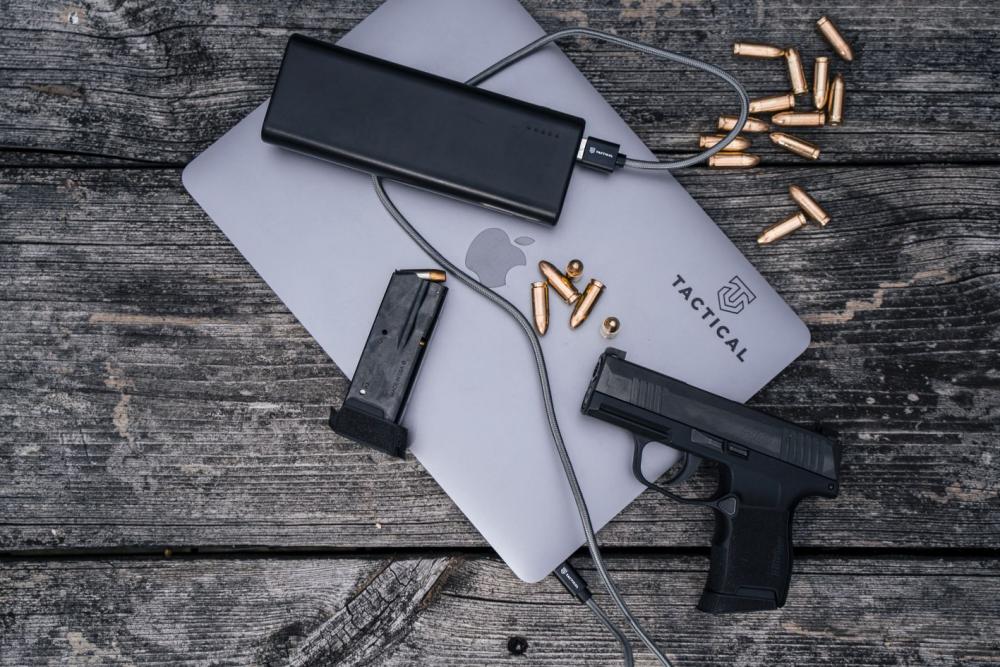 Tactical Tactical 30cm 20W MFi USB-C - Lightning Laddkabel Nylon Grå
