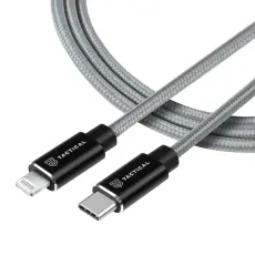 Tactical Tactical 30cm 20W MFi USB-C - Lightning Laddkabel Nylon Gr&aring;