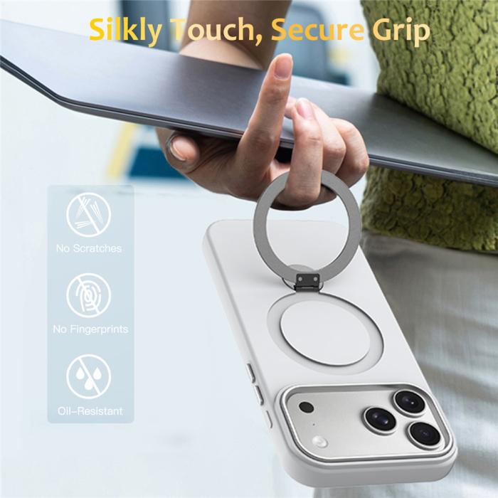 Bild 2,  iPhone 17 Pro Max Skal MagSafe Kickstand Hybrid Vit