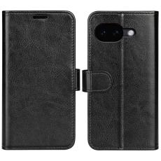  Google Pixel 10a Fodral Crazy Horse L&auml;der Svart