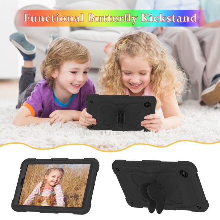 Bild 4,  Samsung Galaxy Tab A9 Fodral Butterfly Shockproof Hybrid
