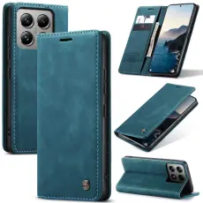 CASEME CASEME Xiaomi 14T Pro Fodral Flip L&auml;der Bl&aring;